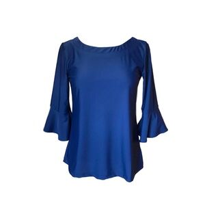 Chic Royal Blue Women's Blouse